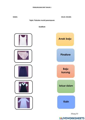 Pakaian murid perempuan