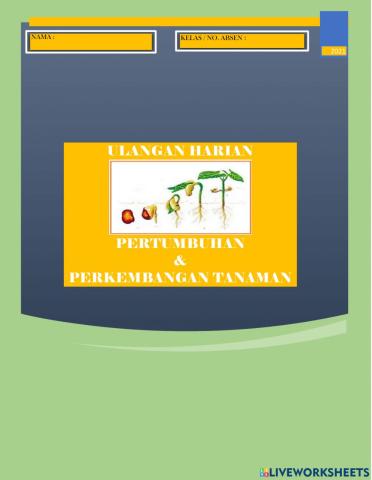 Ulangan Harian Pertumbuhan & perkembangan tanaman