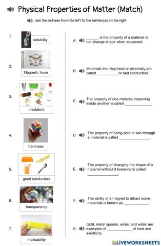 Physical Properties of Matter