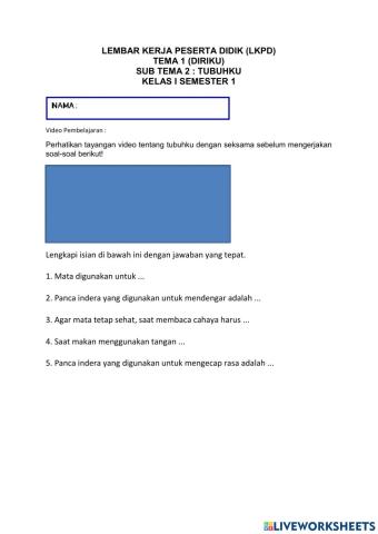 Latihan Soal Tema 1 Subtema 2 PB. 2