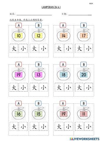 Compare betweem big and small number