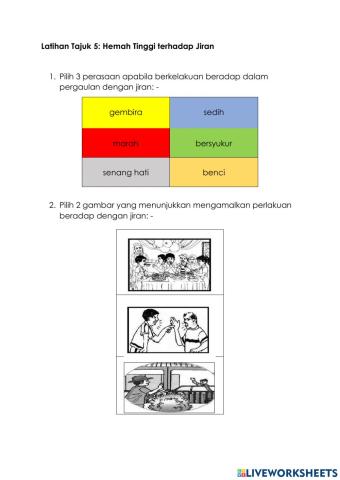 Hemah Tinggi Terhadap Jiran