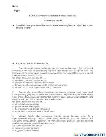 Bdr bahasa indonesia