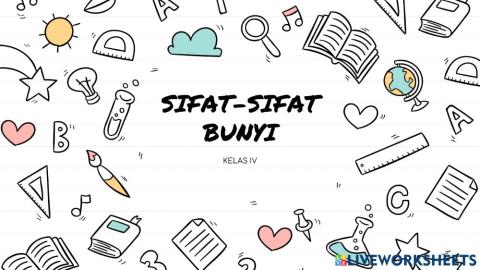 Materi Kelas IV Tema 1 ST 1 - Bunyi