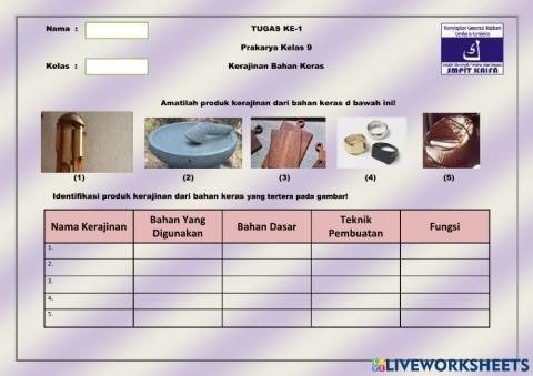 Kerajinan Bahan Keras