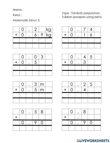 Matematik tahun 3