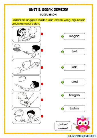 P.Jasmani Thn 1: Pukul Belon (Unit 2)