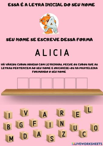 Nome próprio - alicia