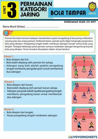 Kemahiran Asas Bola Tampar