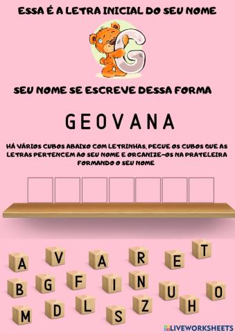 Nome próprio - Geovana