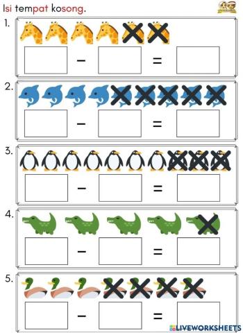 Math: Operasi Tolak