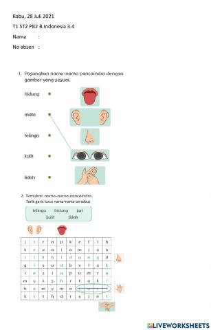 Tema 1 kelas 1