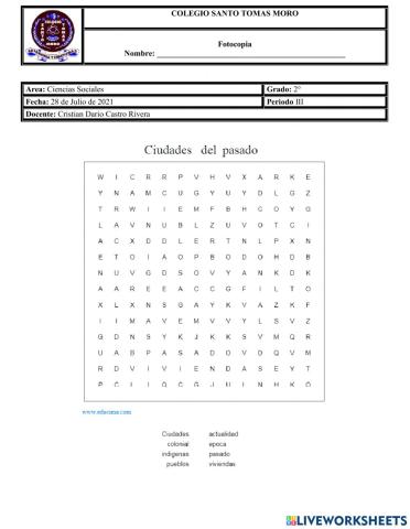 Ciudades y vivienda del pasado