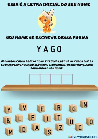 Nome próprio - Yago