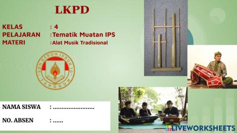 Lkpd ips alat musik tradisional