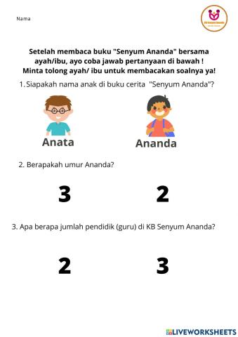 Cerita 1 : Senyum Ananda