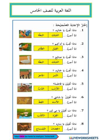 Bahasa arab tahun 5