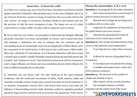 IELTS Reading Multiple Choice Practice 2