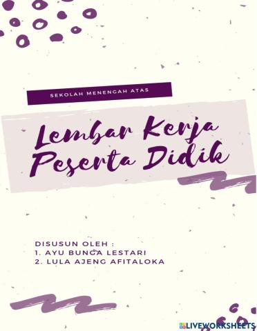 Lkpd kelas x kebutuhan dan alat pemuas kebutuhan