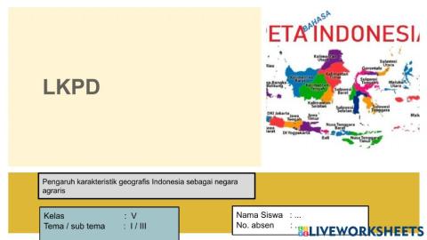 Pengaruh geografis Indonesia sebagai negara agraris dan maritim