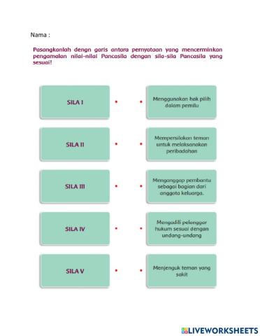 Puzzle Nilai - nilai Pancasila