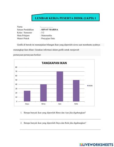 LKPD Matematika Kelas 5 SDN 07 MARISA