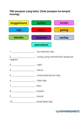 BM- Bahasa Istana.