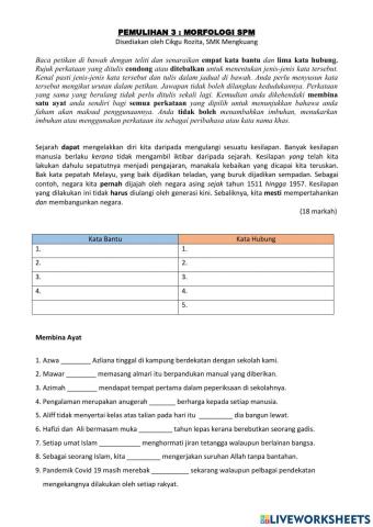 Morfologi SPM