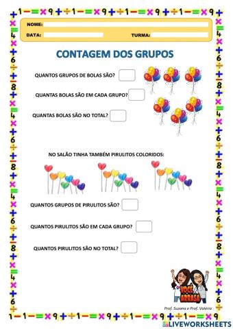 Contagem dos Grupos