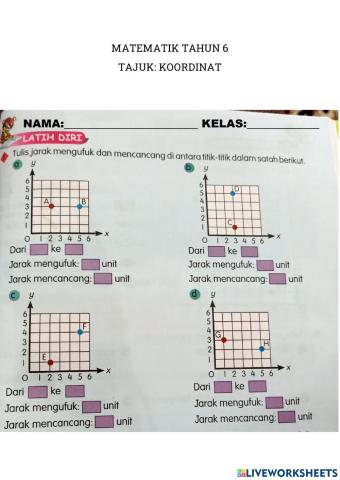 Matematik koordinat tahun 6