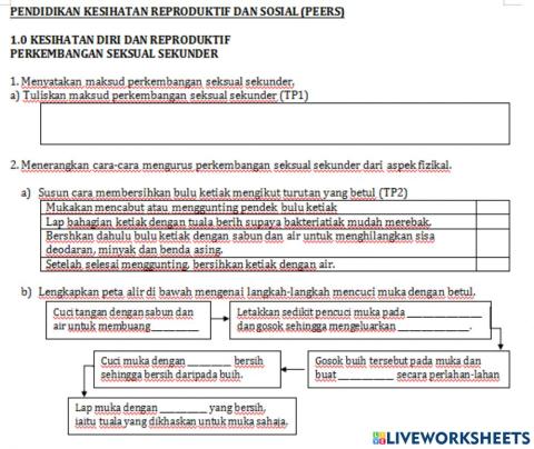 Perkembangan seksual sekunder MODUL PDPR