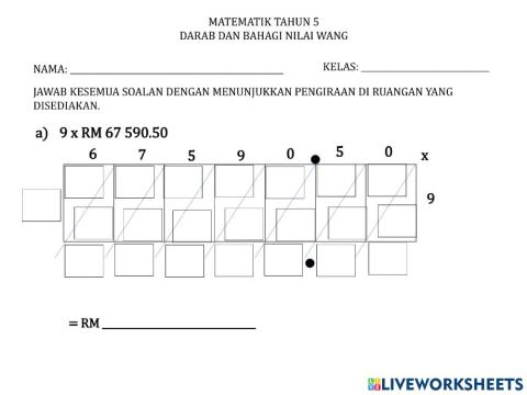 Darab dan bahagi wang