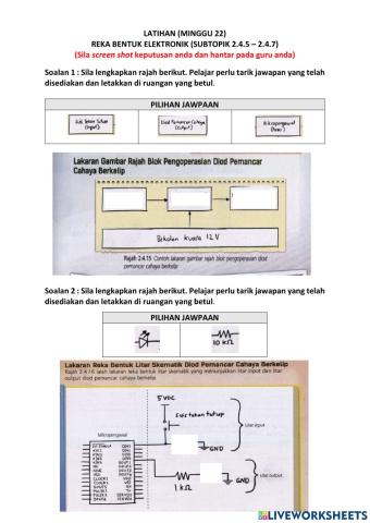 2.4.5 - 2.4.7 : reka bentuk elektronik