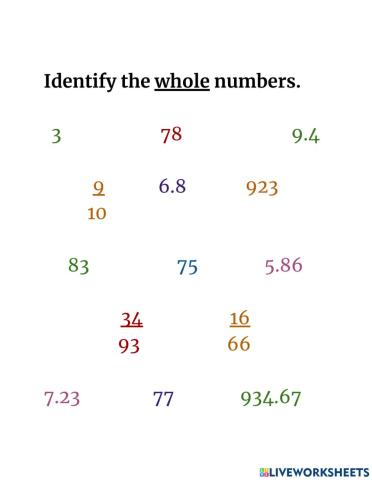 Whole Numbers