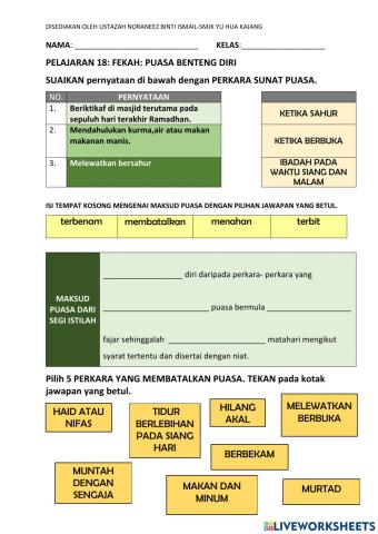 Puasa benteng diri