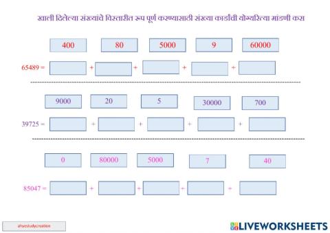 Expansion of number