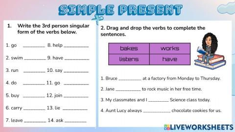 Simple present sample