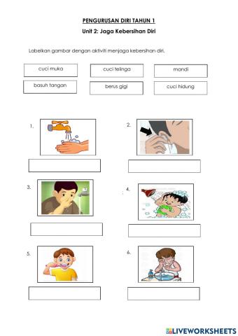 Pengurusan diri tahun 1  kebersihan diri