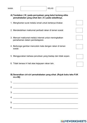 Persahabatan yang sihat