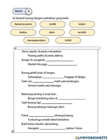 Seni Bahasa : Pantun