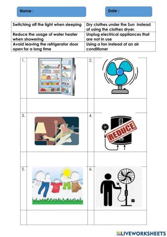 Ways to save usage of electrical energy