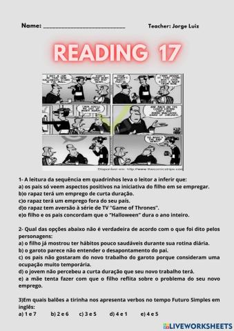 Reading test