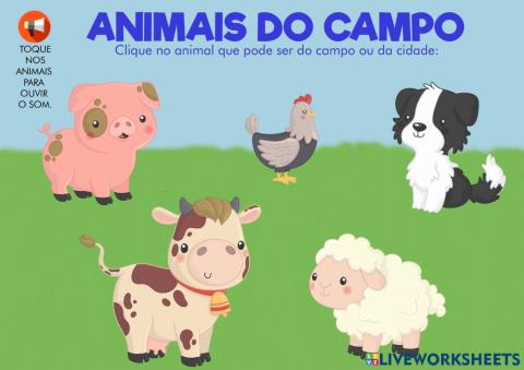 A cidade e o campo - Animais do campo sons II