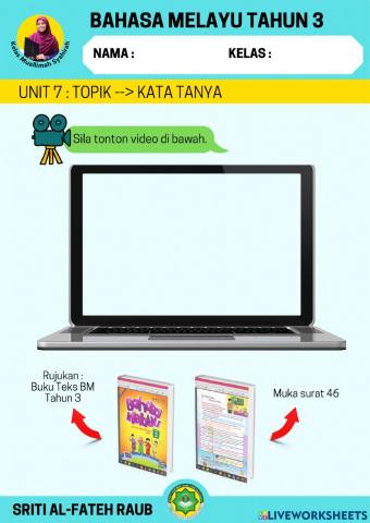 BM Tahun 3 : Kuiz Kata Tanya