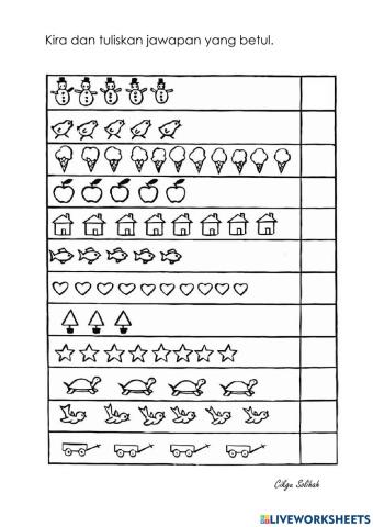 Membilang nombor 1-10