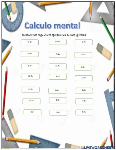 Calculo mental