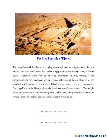 C16t2 - reading - p2 - The Step Pyramid of Djoser