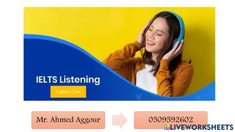 Ielts listening 1