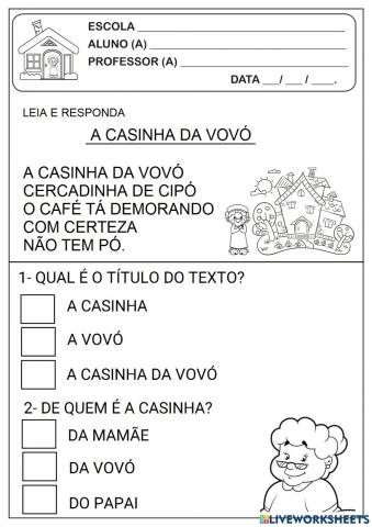 A casinha da vovó