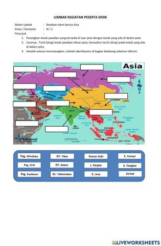 Lkpd keadaan geografis benua asia